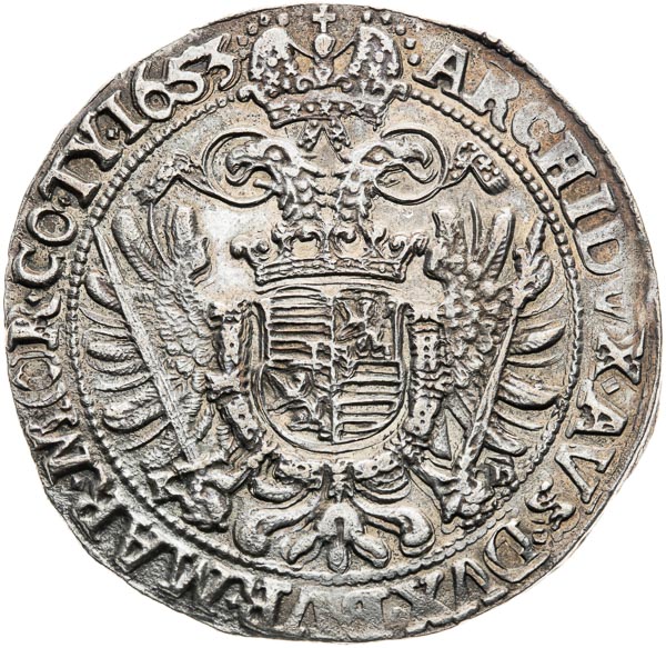 Thaler 1653 - back