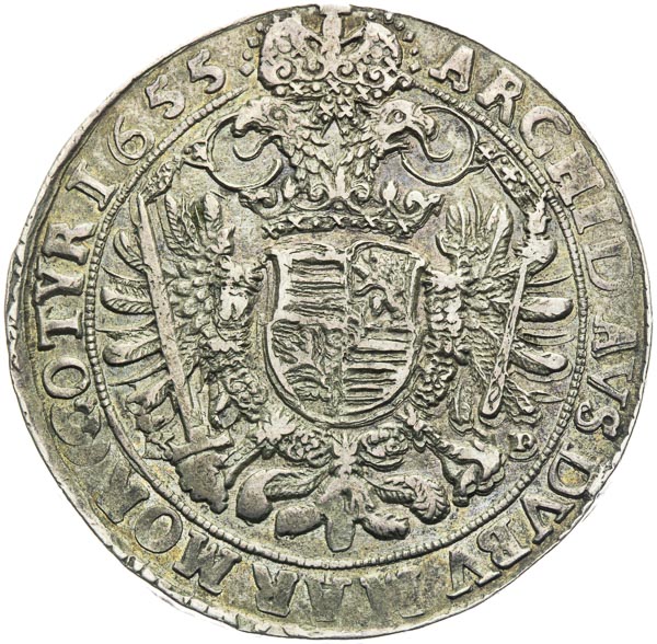 1/2 Thaler 1655 - back