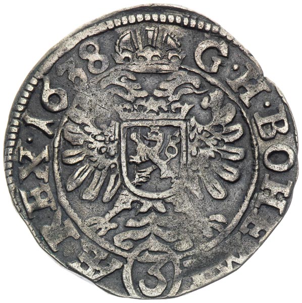 3 Kreutzer 1638 - back