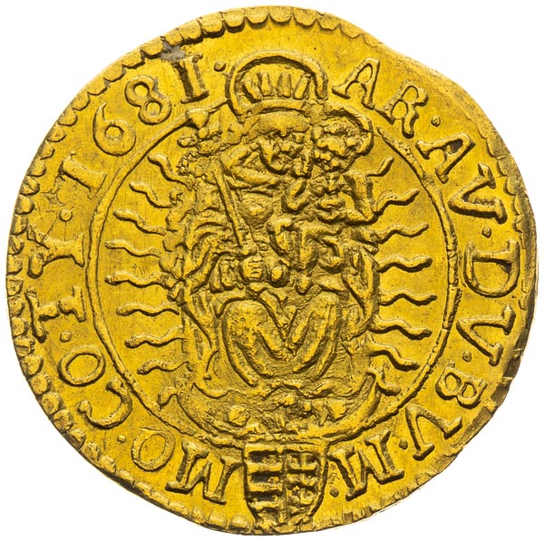 Ducat 1681 - back