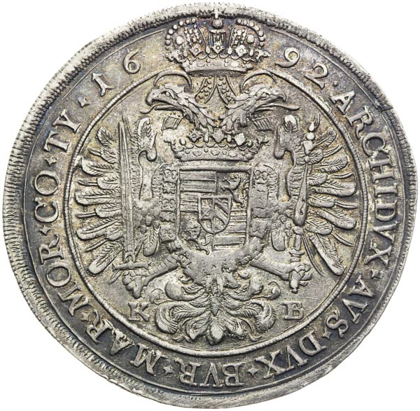 Thaler 1692 - back