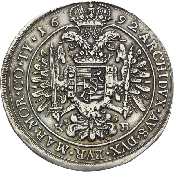 Thaler 1692 - back