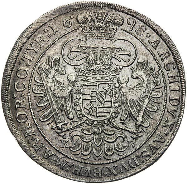 Thaler 1698 - back