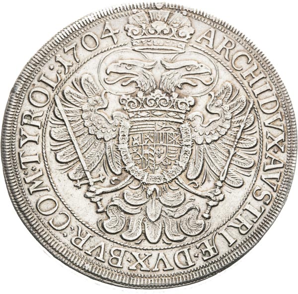 Thaler 1704 - back