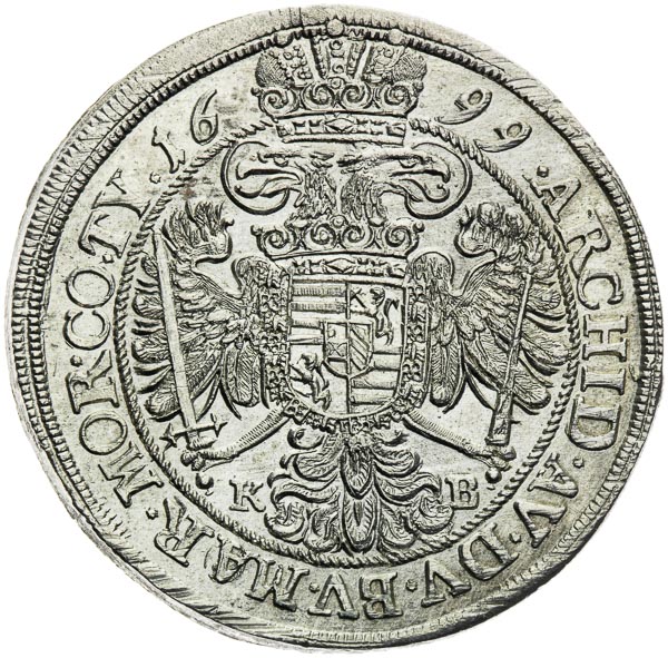 1/2 Thaler 1699 - back
