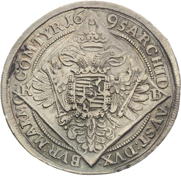 1/4 Thaler 1695 - back