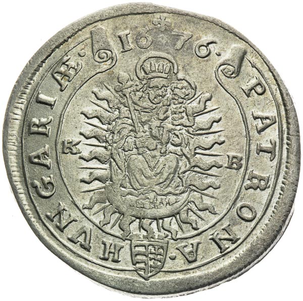 XV Kreutzer 1676 - back