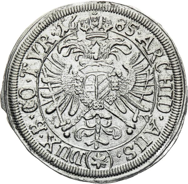 XV Kreutzer 1685 - back