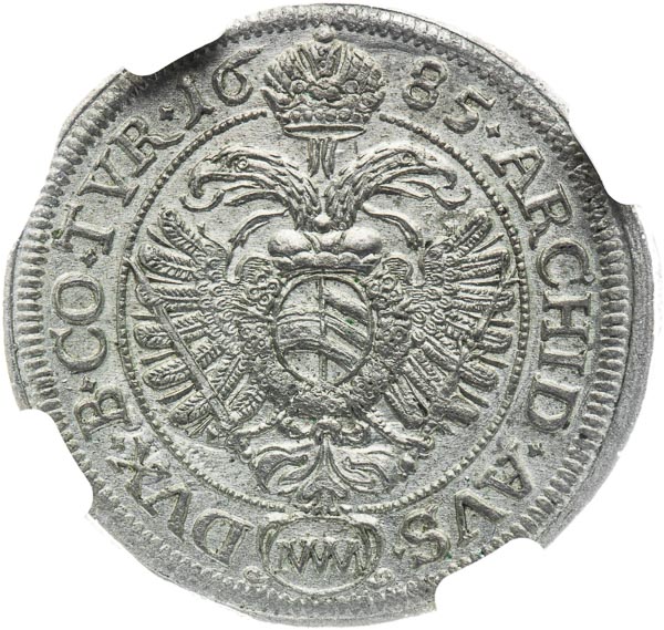 VI Kreutzer 1685 - back