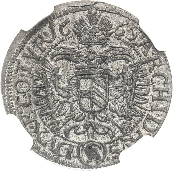 3 Kreutzer 1665 - back