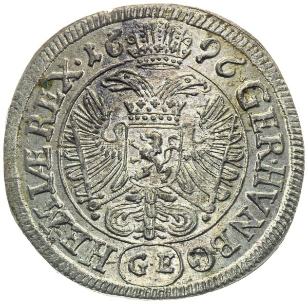 3 Kreutzer 1696 - back