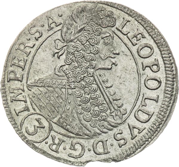 3 Kreutzer 1696 - front