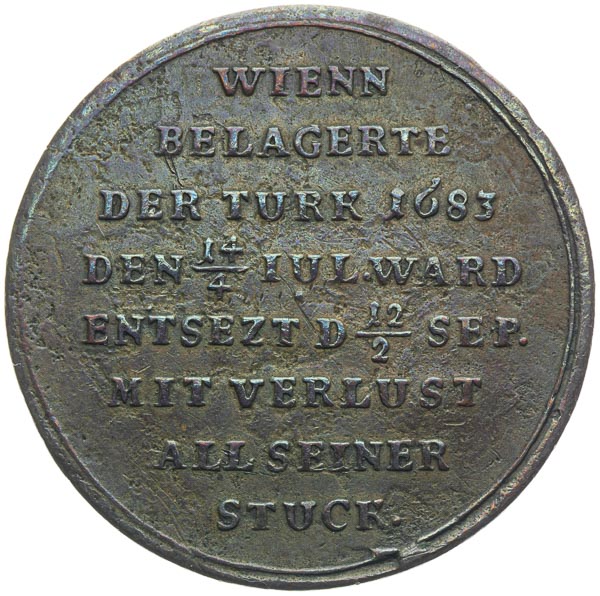 Medal 1683 - back