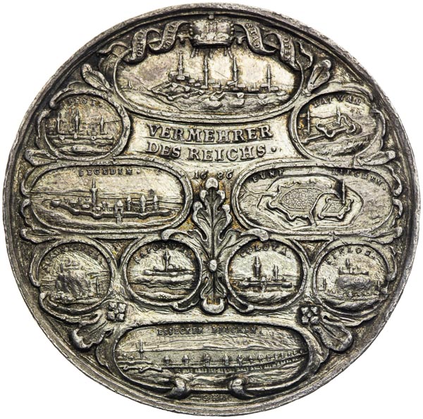 Silver medal 1683 - back