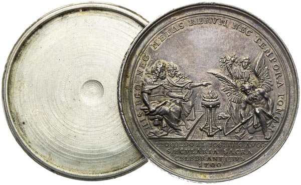 Silver Screw medal 1700 - back