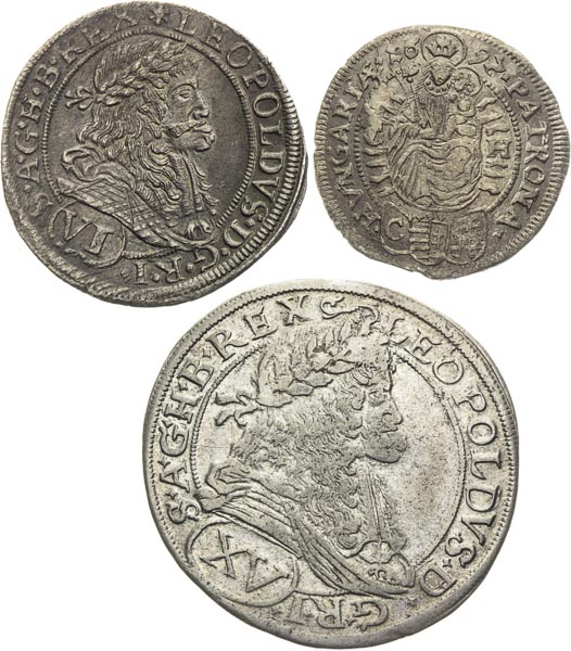 Silver coins (3 pcs) - front