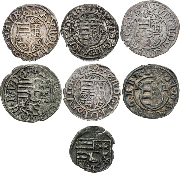 Silver coins (7 pcs) - front