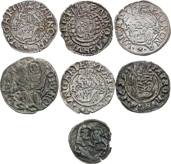 Silver coins (7 pcs) - back