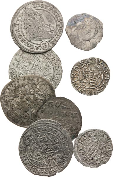 Silver coins (17 pcs) - front