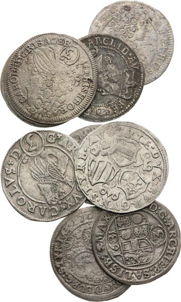 Silver coins (17 pcs) - back