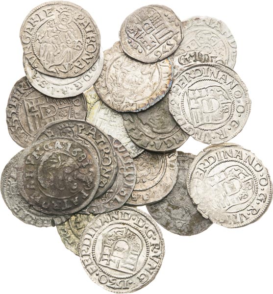 Silver coins (20 pcs) - front