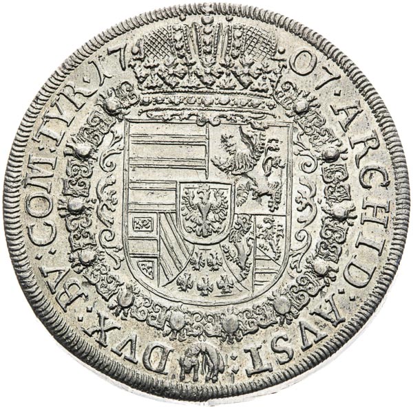 Thaler 1707 - back