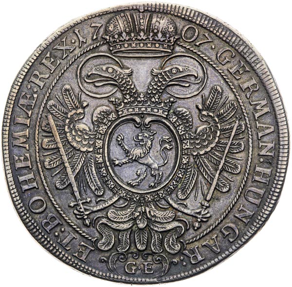 Thaler 1707 - back