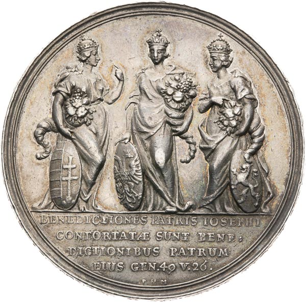 Silver medal 1690 - back