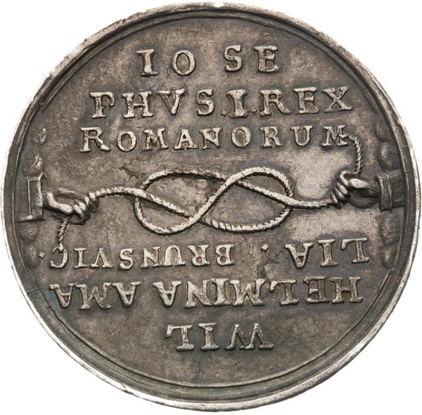 Silver medal 1699 - back