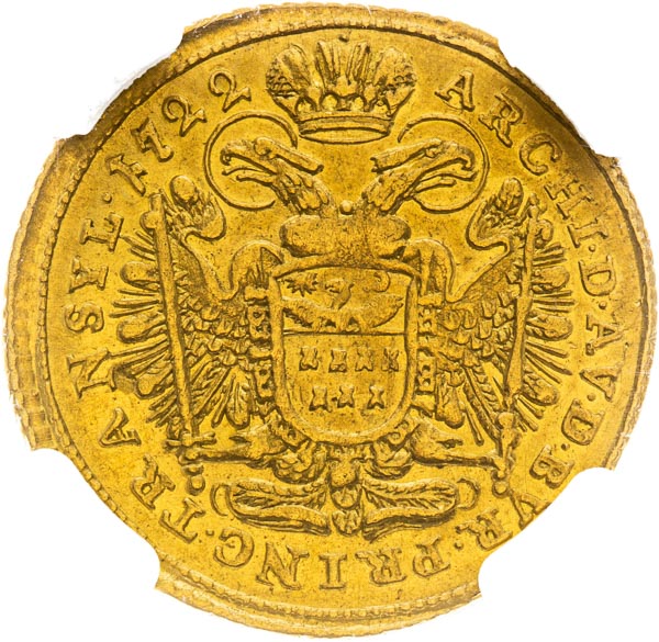 Ducat 1722 - back