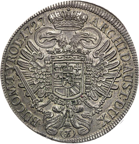 Thaler 1727 - back
