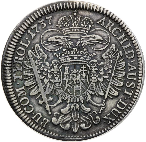 Thaler 1737 - back