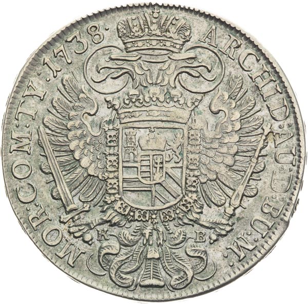 Thaler 1738 - back
