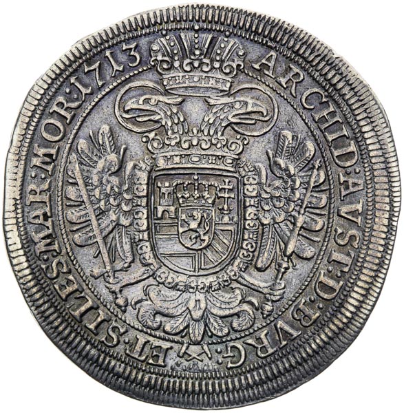 1/2 Thaler 1713 - back