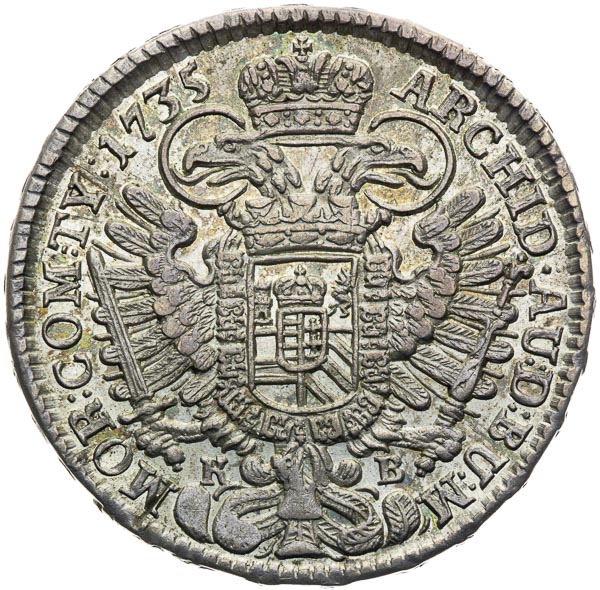 1/2 Thaler 1735 - back