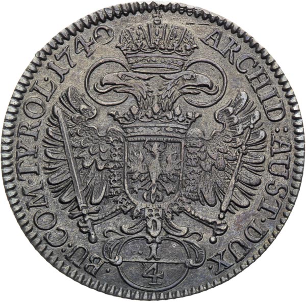 1/4 Thaler 1740 - back