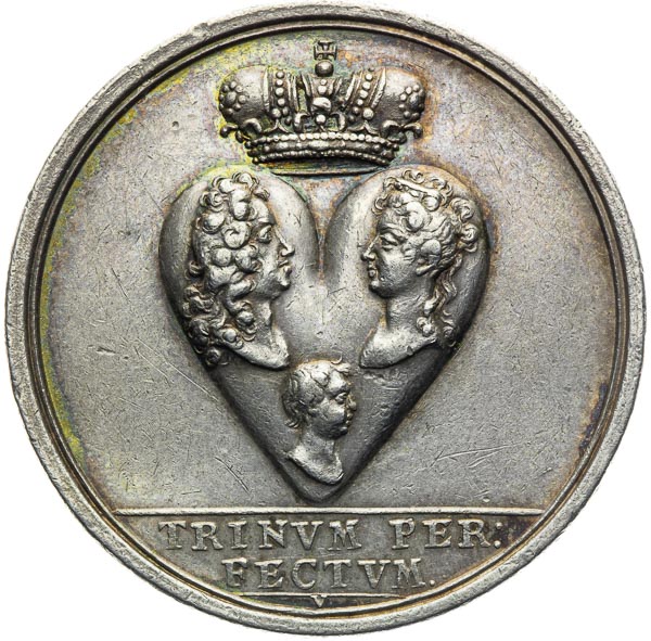 Silver medal 1716 - back