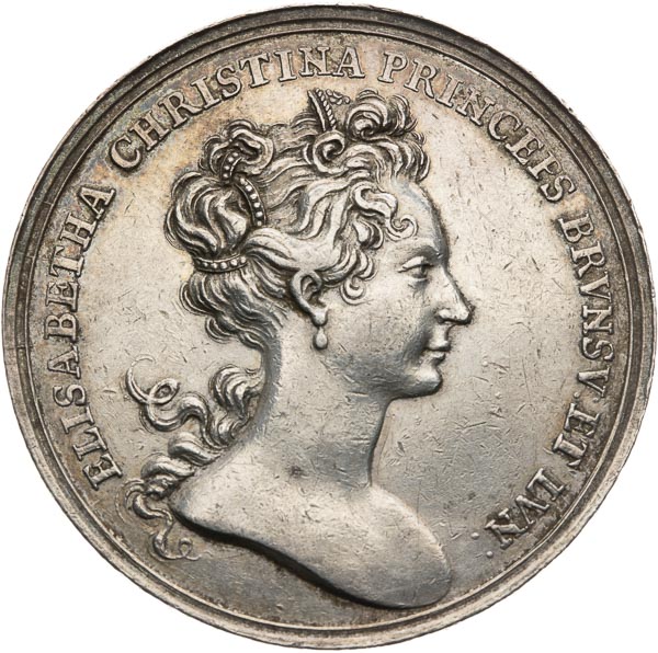 Silver medal 1707 - front
