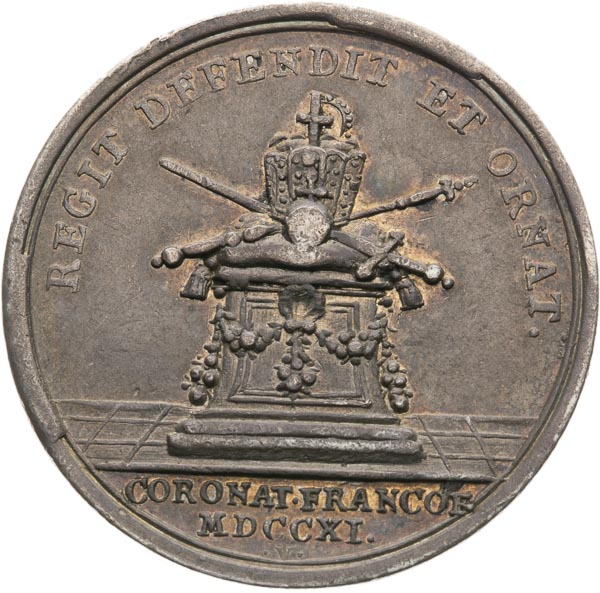 Silver medal 1711 - back