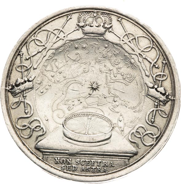 Silver medal (1711) - back