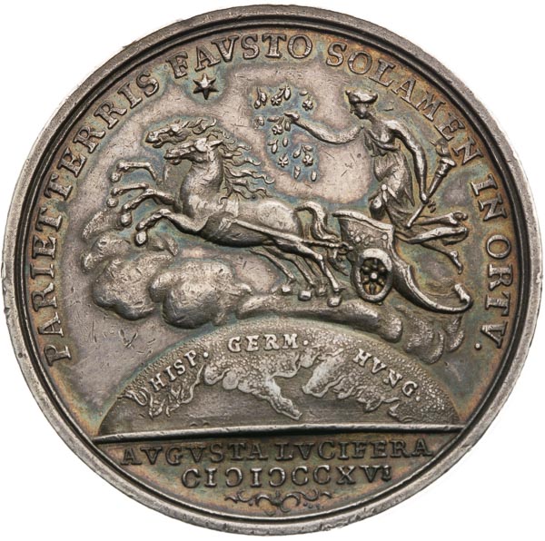 Silver medal 1716 - back