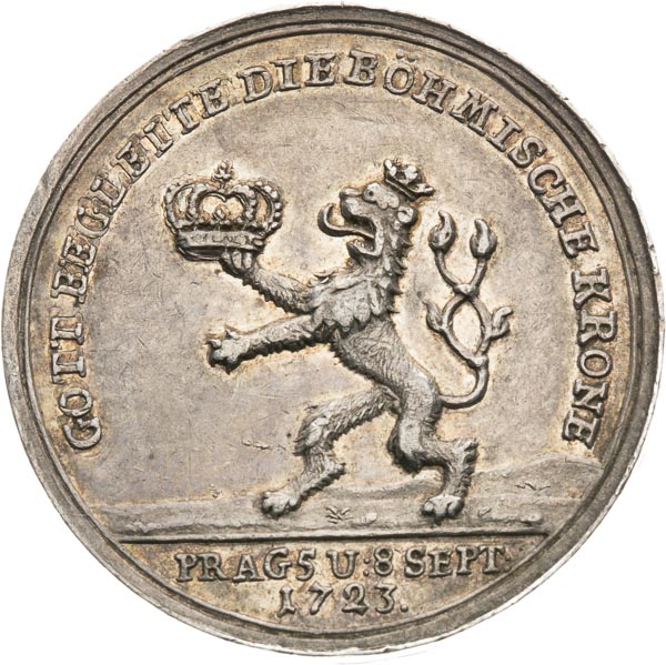 Silver medal 1724 - back