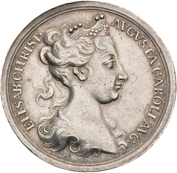 Silver medal (1723) - front