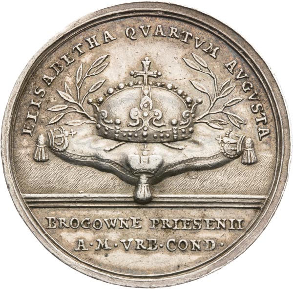 Silver medal (1723) - back