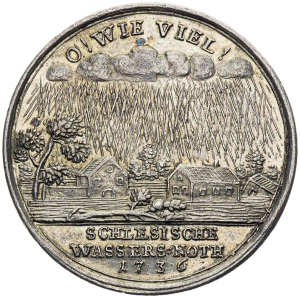 Silver medal 1736 - front