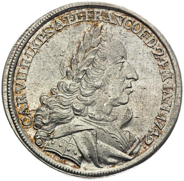 Silver token 1742 - front