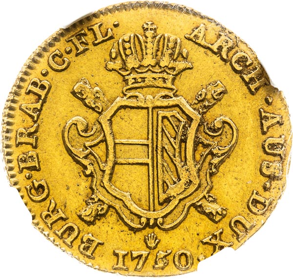 Souverain d'Or 1750 - back