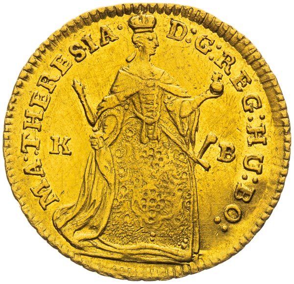 Ducat 1743 - front