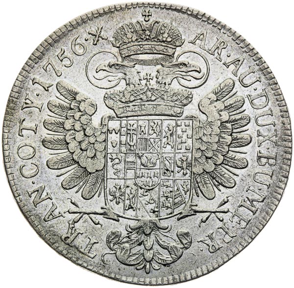 Thaler 1756 - back