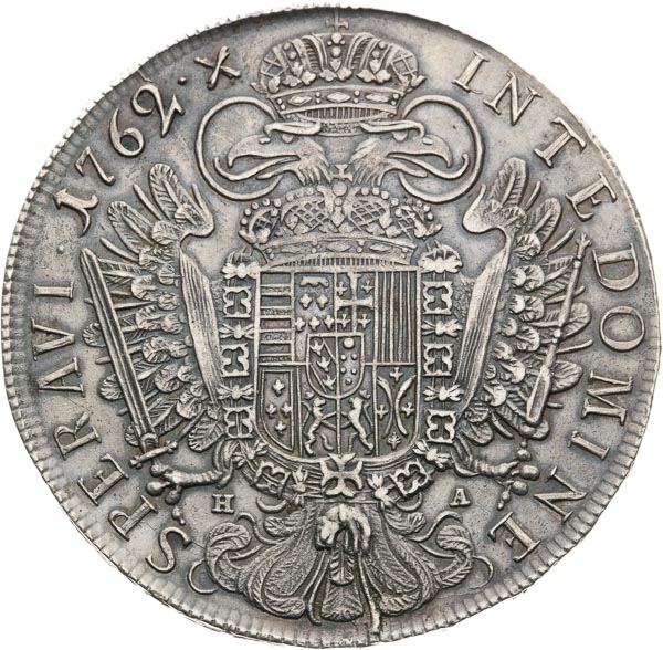 Thaler 1762 - back